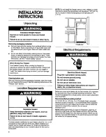 Preview for 4 page of Gladiator FREEZERATOR GAFZ21XXMK01 Use & Care Manual