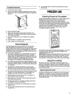 Preview for 9 page of Gladiator FREEZERATOR GAFZ21XXMK01 Use & Care Manual