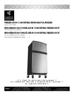 Gladiator FREEZERATOR GAFZ21XXRK Use & Care Manual preview