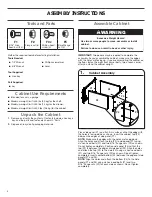 Предварительный просмотр 4 страницы Gladiator GAGB28KDKSG Assembly Instructions Manual