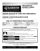 Gladiator STEEL MODULAR GEARBOX CABINET Assembly Instructions Manual preview