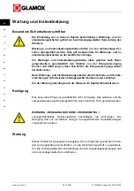 Preview for 20 page of Glamox FL60A Operating Instructions Manual