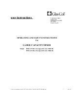 Preview for 1 page of Glas-Col 099A LC1012 Operating And Safety Instructions