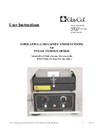 Предварительный просмотр 1 страницы Glas-Col 099A PVM12 User Instructions