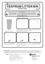 Glasdon CENTRUM LITTER BIN Instructions preview