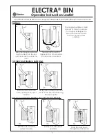 Предварительный просмотр 1 страницы Glasdon Electra Bin Operator Instructions