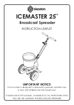Glasdon ICEMASTER 25 Instruction Leaflet preview