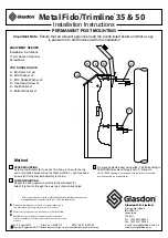 Preview for 2 page of Glasdon Metal Fido 35 Installation Instructions