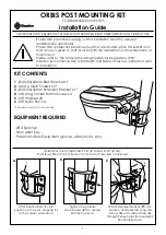 Preview for 1 page of Glasdon ORBIS POST MOUNTING KIT Installation Manual