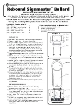 Glasdon Rebound Signmaster Installation Instructions preview