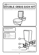 Preview for 3 page of Glasdon Single Orbis Sign Kit Installation Instructions