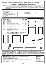 Preview for 1 page of Glasdon VISAGE 770 SCREEN SYSTEM Assembly Instructions