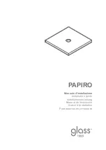 Предварительный просмотр 1 страницы glass 1989 papiro Installation Manual