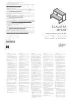 Preview for 1 page of glass 1989 SCALETTA MYSPA Installation, Operation & Maintenance Manual