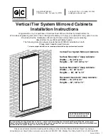 GlassCrafters R-VTS-16-54H Installation Instructions Manual preview