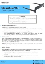 Preview for 1 page of GlassOuse V1.3 User Manual