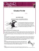 Glastar Foiler User Manual предпросмотр