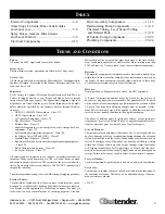 Preview for 3 page of Glastender GT-24 Operations Manual & Parts List