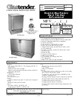 Preview for 1 page of Glastender MFV24 Product Features And Specification