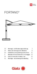 Preview for 1 page of Glatz FORTANO Installation And Operating Instructions Manual