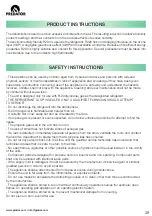 Preview for 28 page of Glaziar Predator D12 Instructions For Use Manual