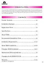 Preview for 22 page of Glaziar Predator SO2000UV Instructions For Use Manual