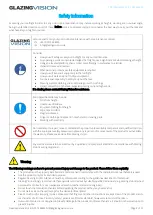 Preview for 4 page of GLAZING VISION Free Standing Skybox Operation And Maintenance Manual