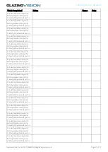 Preview for 17 page of GLAZING VISION Free Standing Skybox Operation And Maintenance Manual