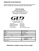 Предварительный просмотр 13 страницы GLD Products 42-1055 Replacement Parts Manual