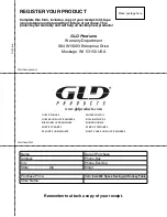 Предварительный просмотр 19 страницы GLD Products 64-6030 Manual