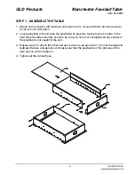 Preview for 8 page of GLD Products Manchester Foosball Table Assembly Instruction Manual