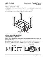 Preview for 10 page of GLD Products Manchester Foosball Table Assembly Instruction Manual