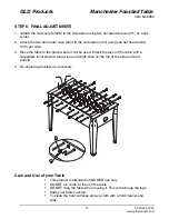 Preview for 13 page of GLD Products Manchester Foosball Table Assembly Instruction Manual