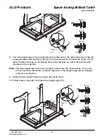 Предварительный просмотр 8 страницы GLD Products STORMSTRIKE SPACE SAVING
BILLIARD TABLE Replacement Parts Manual