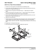 Предварительный просмотр 9 страницы GLD Products STORMSTRIKE SPACE SAVING
BILLIARD TABLE Replacement Parts Manual