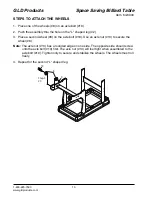 Предварительный просмотр 10 страницы GLD Products STORMSTRIKE SPACE SAVING
BILLIARD TABLE Replacement Parts Manual