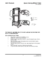 Предварительный просмотр 13 страницы GLD Products STORMSTRIKE SPACE SAVING
BILLIARD TABLE Replacement Parts Manual