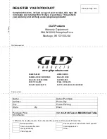 Предварительный просмотр 13 страницы GLD Products Tucson MMXI Manual