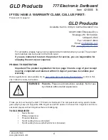 Предварительный просмотр 4 страницы GLD Products VIPER 777 Replacement Parts Manual