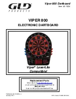 Preview for 1 page of GLD Products VIPER 800 Manual