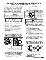 Gleason Reel Direct Drive Electric Cable Reels MMD28 Installation And Maintenance Instructions preview