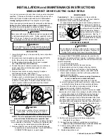 Gleason Reel Gear Drive Electric Cable Reels MMD24 Installation And Maintenance Instructions preview