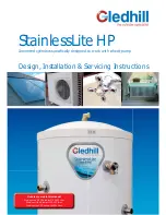 Preview for 1 page of gledhill Stainless Lite HP Indirect 180-400 litres Design, Installation & Servicing Instructions