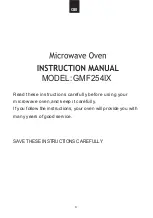 Предварительный просмотр 4 страницы Glem GMF254BK User Instructions