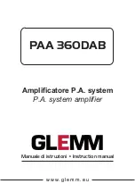 GLEMM AA 360DAB Instruction Manual preview