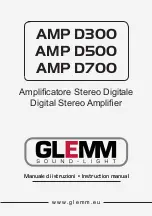 GLEMM AMP D300 Instruction Manual preview