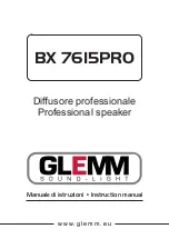 Preview for 1 page of GLEMM BX 7615PRO Manual