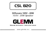 GLEMM CSL 820 Instruction Manual preview