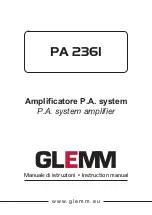 Preview for 1 page of GLEMM PA 2361 Instruction Manual