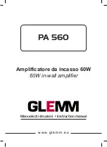 GLEMM PA 560 Instruction Manual preview